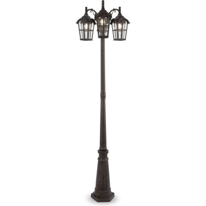 Фонарь уличный (столб) MAYTONI ALBION антик O413FL-03BZ